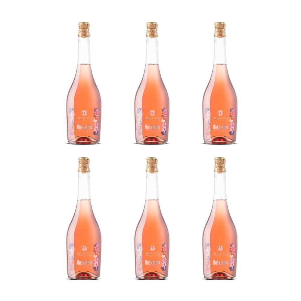 Muškatino Rose Moscato Frizz 6X0,75l